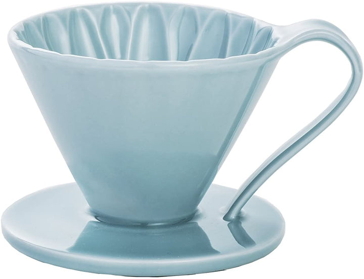 Cafec Flower Dripper Arita Ware Cup1 Blue