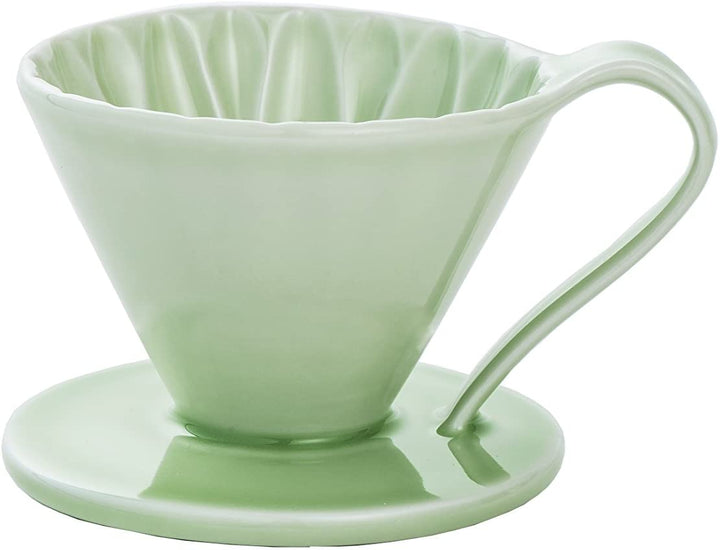 Cafec Flower Dripper Arita Ware Cup1 Green
