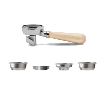 Lelit PLA582M 2-Way Filterholder, Maple Wooden Handle