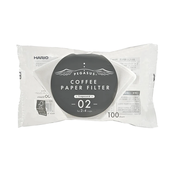 Hario Pegasus Paper Filter 02 White - 100 unidades